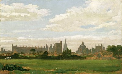 En utsikt over Oxford (olje på kvernbrett) av Joseph Mallord William Turner